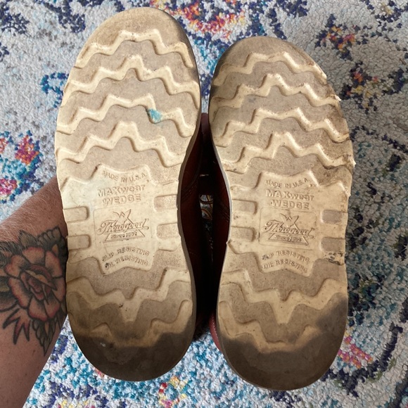 Thorogood 6" Moc Toe Wedge Lace-Up Work Boots 814-4200 6 EE Non-Safety - Picture 8 of 11